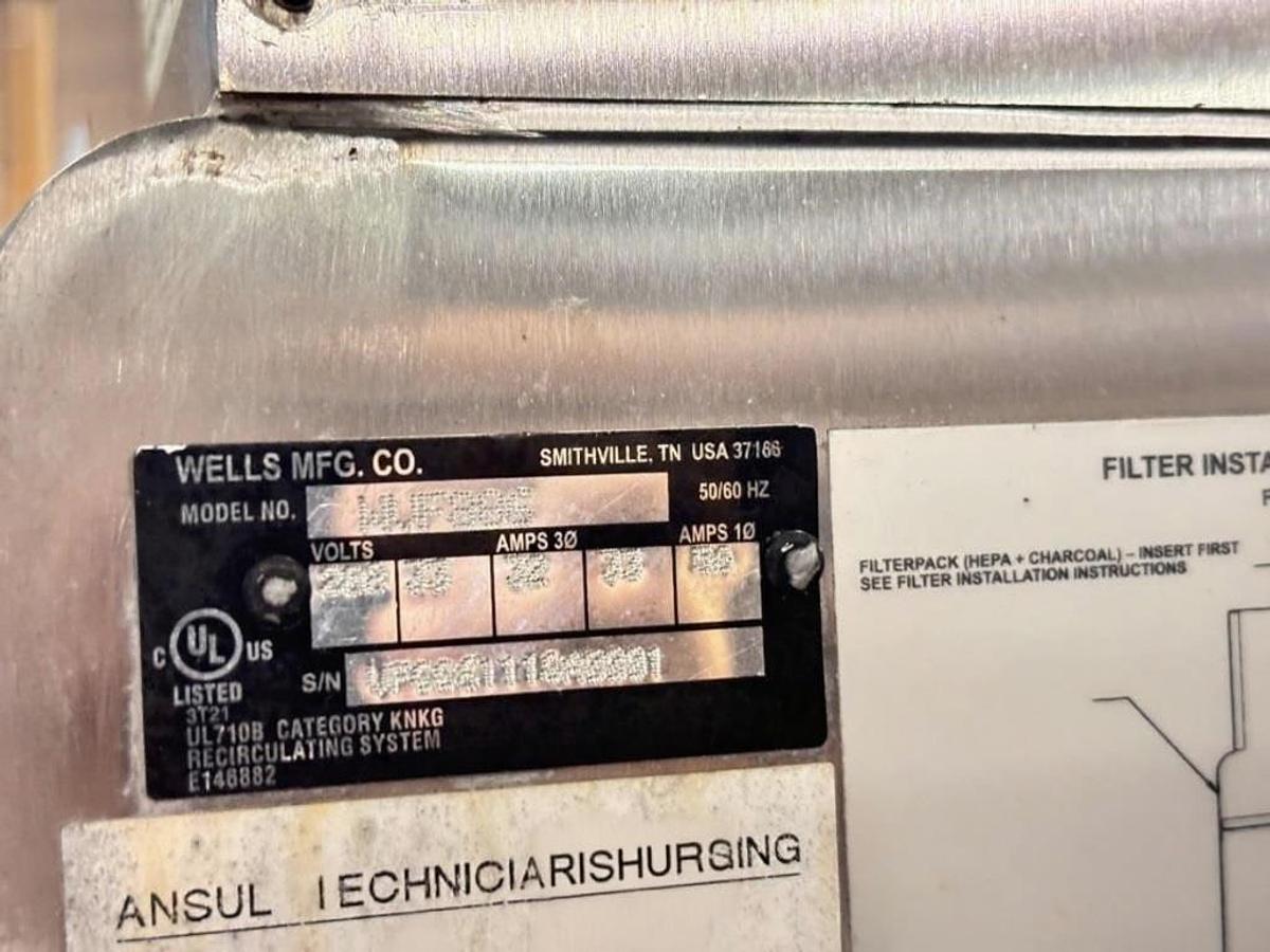 Used WELLS VENTLESS FRYER - SELF CONTAINED