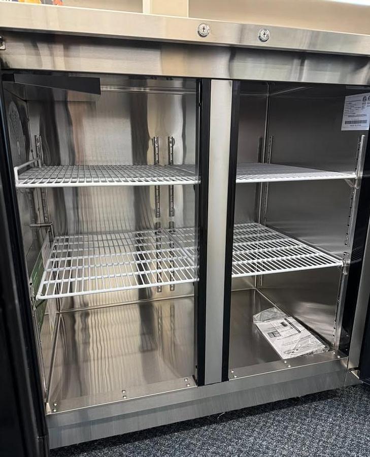 Atosa 48'' glass swing door backbar cooler - brand new scratch and dent discounted