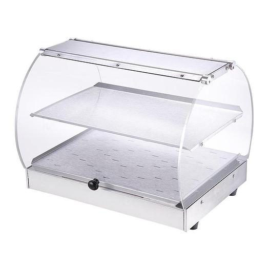 Commercial Countertop 20x16x15" Food Warmer Curved Acrylic Display Cabinet Case