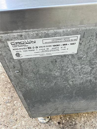 Refurbished Crown Steam DCX-2-24 24" (2) Compartment Direct Steam Convection Steamer