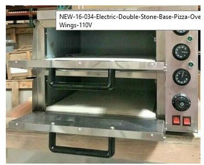 New electric double stone pizza - bakery oven - 110 volt