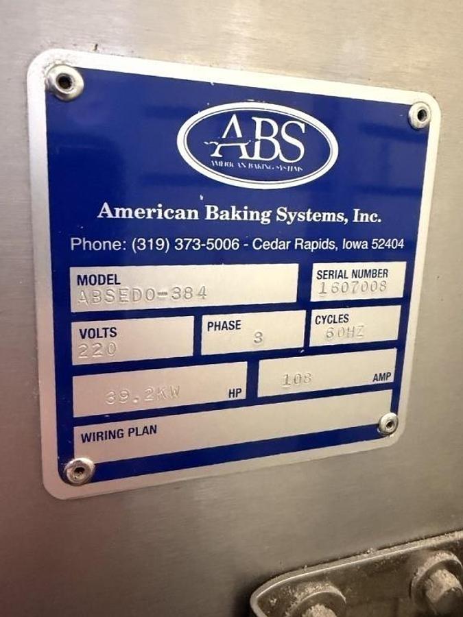 Used AMERICAN BAKING SYSTEMS 4 DECK BREAD OVEN - LIKE NEW 