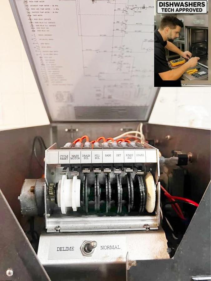 Used Low temp pass thru dishwasher
