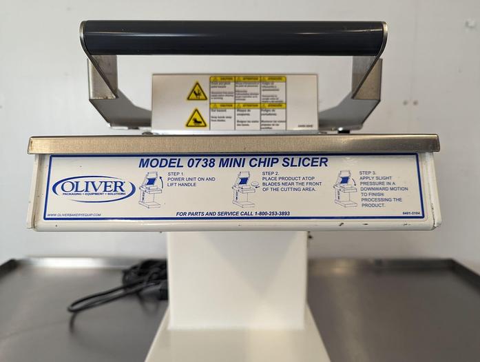 Refurbished 8 OLIVER 738 GRAVITY-FEED MINI CHIP SLICER  - special sale price