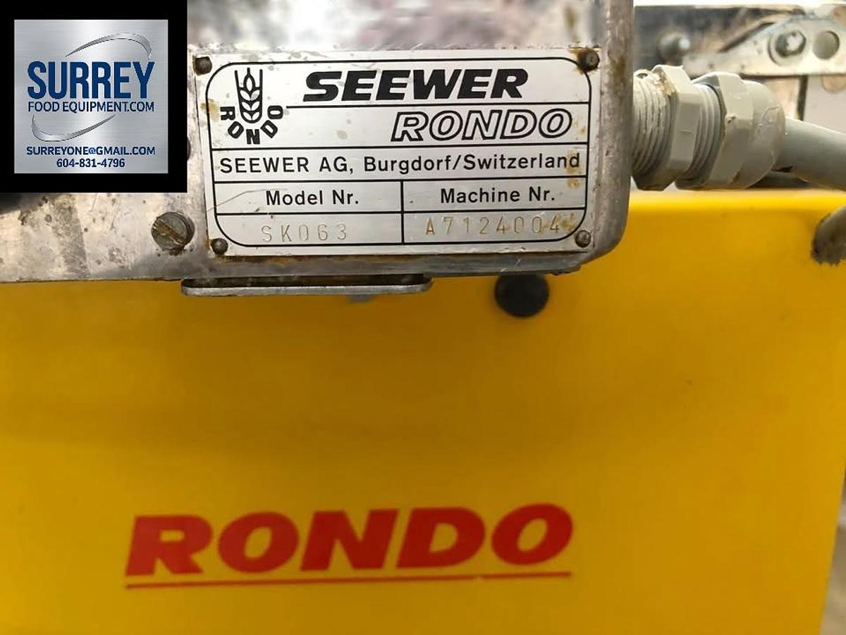 Used Rondo Reversible Dough Sheeter 208 Volt 3 phase-Model SKO63
