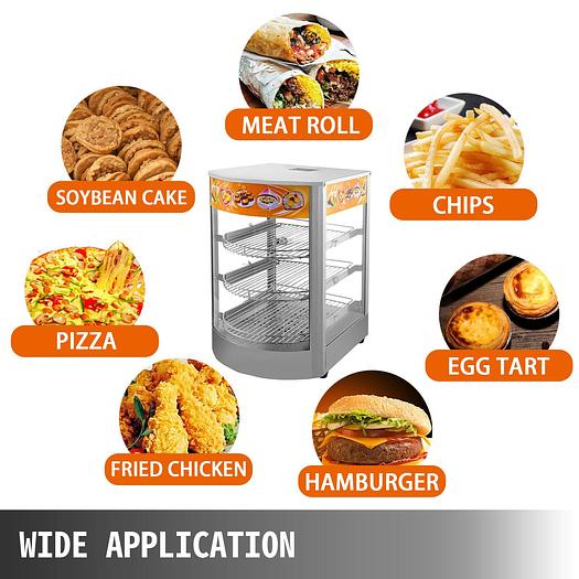 Hot food display cabinet - great impulse sales
