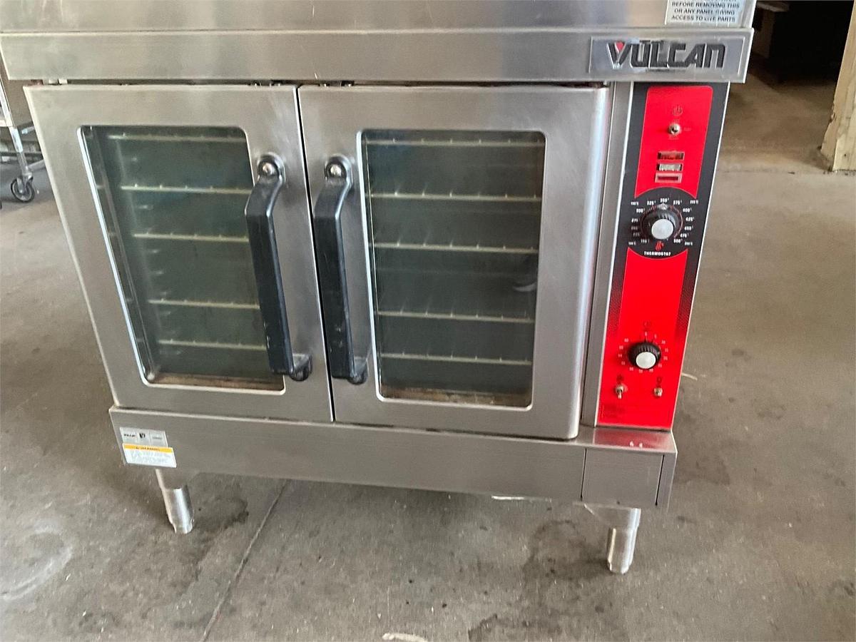 Used Vulcan gas double stack convection oven