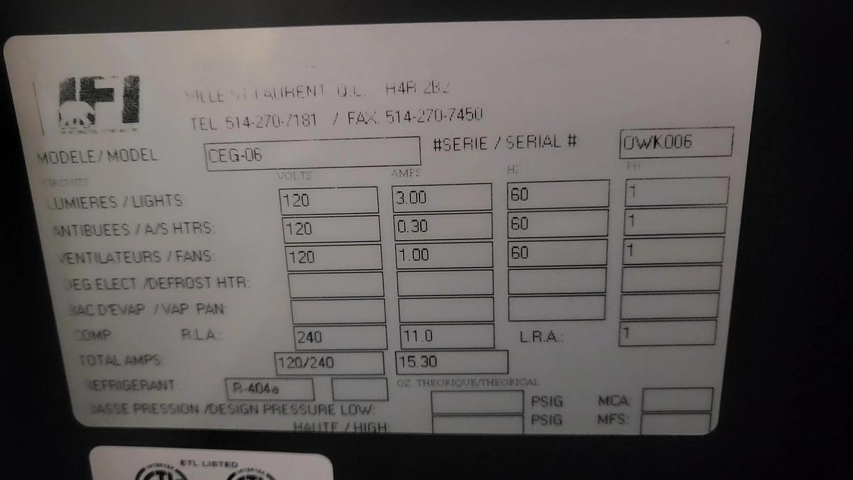 Used IFI CEG-6 Grab N Go Fruit and Vegetable Display -WARRANTY
