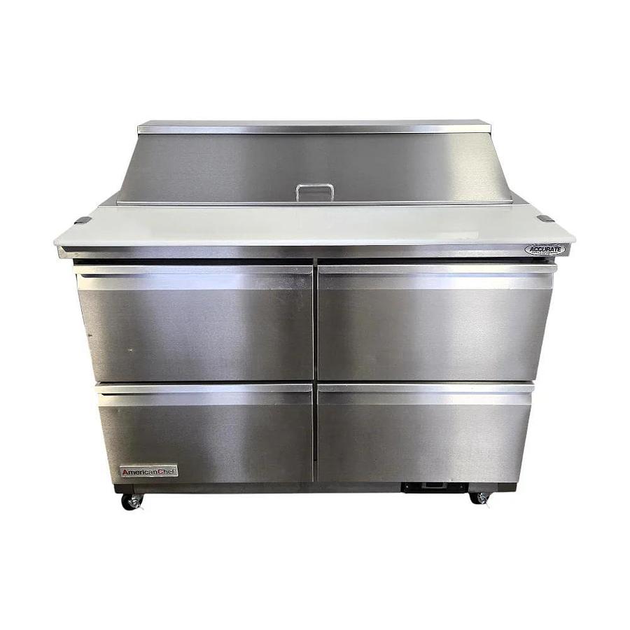 Used AmericanChef SR2-48-4D Mega Top Prep Table - WARRANTY