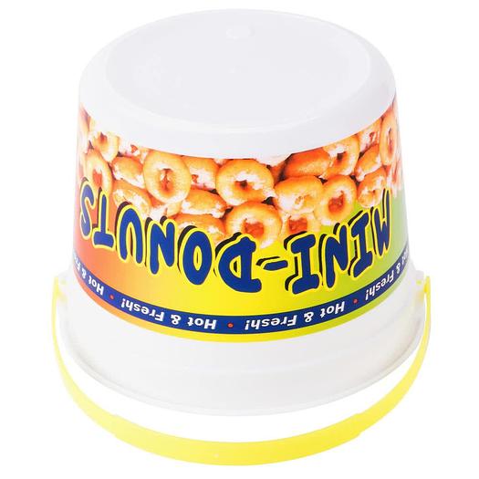 48 oz. Plastic Mini Donut Bucket with Handle - 160/Case