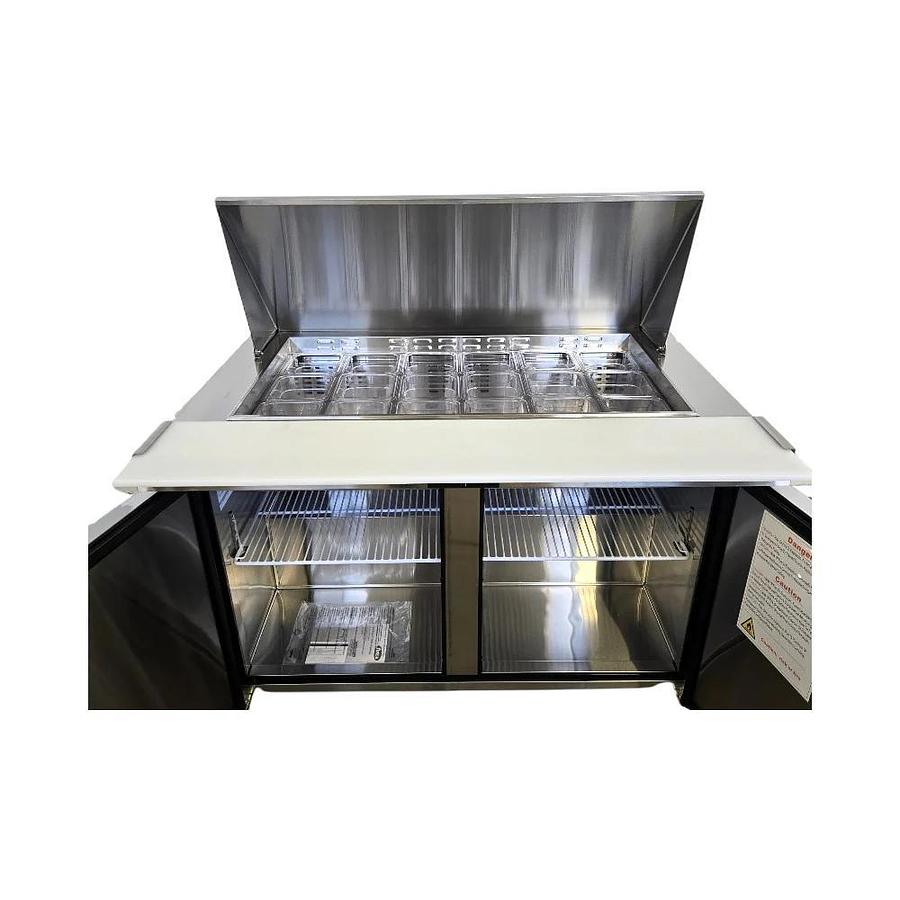 Used Atosa MSF8306GR Refrigerated Mega Top Prep Table - 2 Door