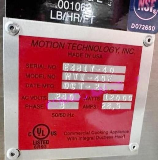 Refurbished 1X AUTO FRY MTI-40E VENTLESS FRYER W/ FILTER PUMP