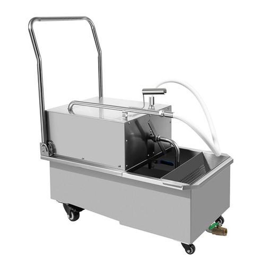 Used Stainless Steel Oil Filter Machine 55L for Commercial Deep Fryer Oil Filtration