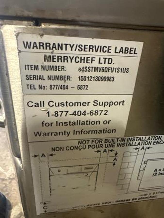 Used Merrychef eikon e4s High-Speed Accelerated Cooking Countertop Oven