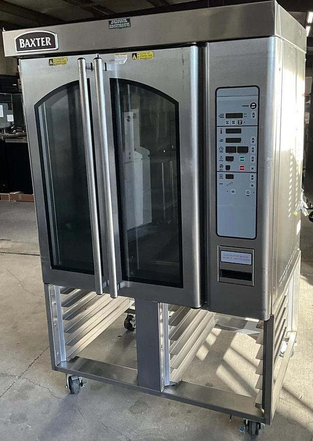 Used Baxter Hobart gas mini rack oven steam injected stand bakery Pastry OV310G pan
