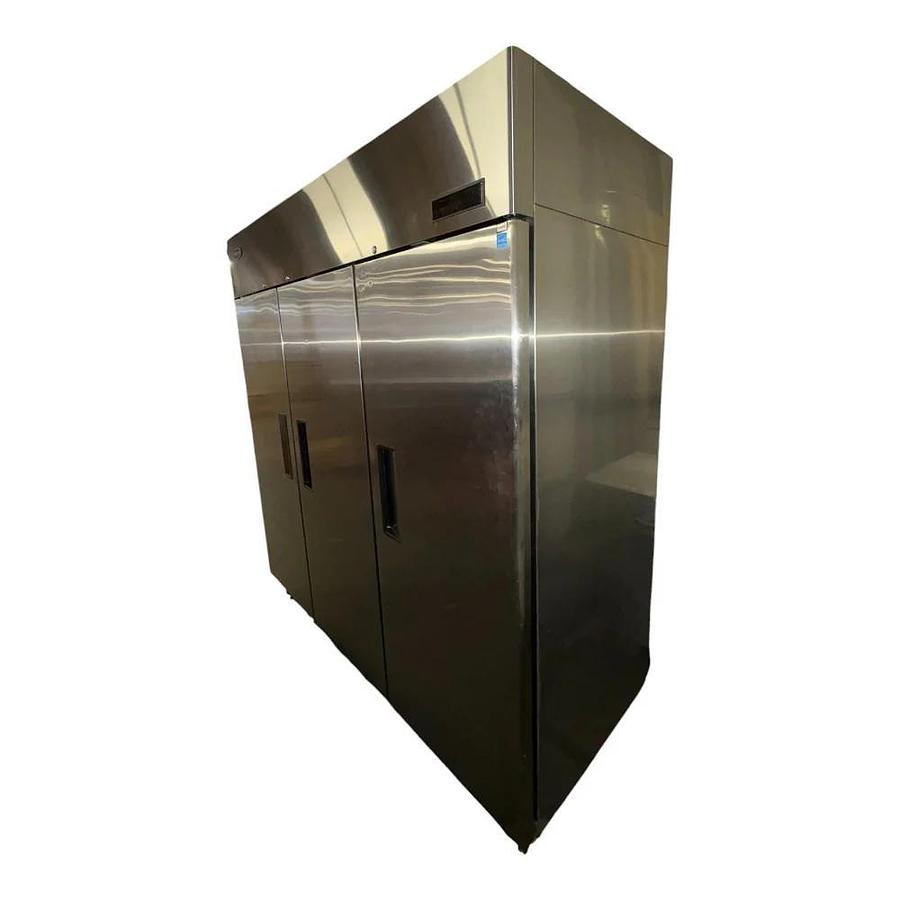 Used Atosa MBF8006GR Upright Refrigerator - 3 Solid Doors
