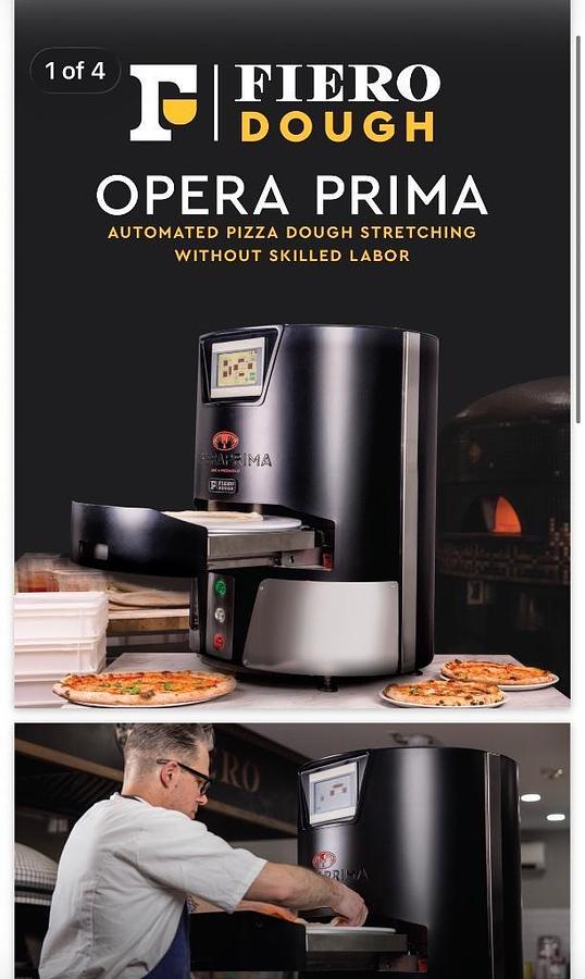 Used BRAND NEW OperaPrima Italiaforno Commercial Pizza Shaper - Factory Crated