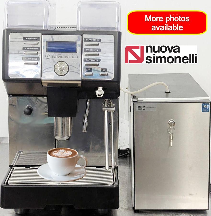 Used Nuova Simonelli Prontobar Super Automatic Coffee Machine W/Milk Cooler