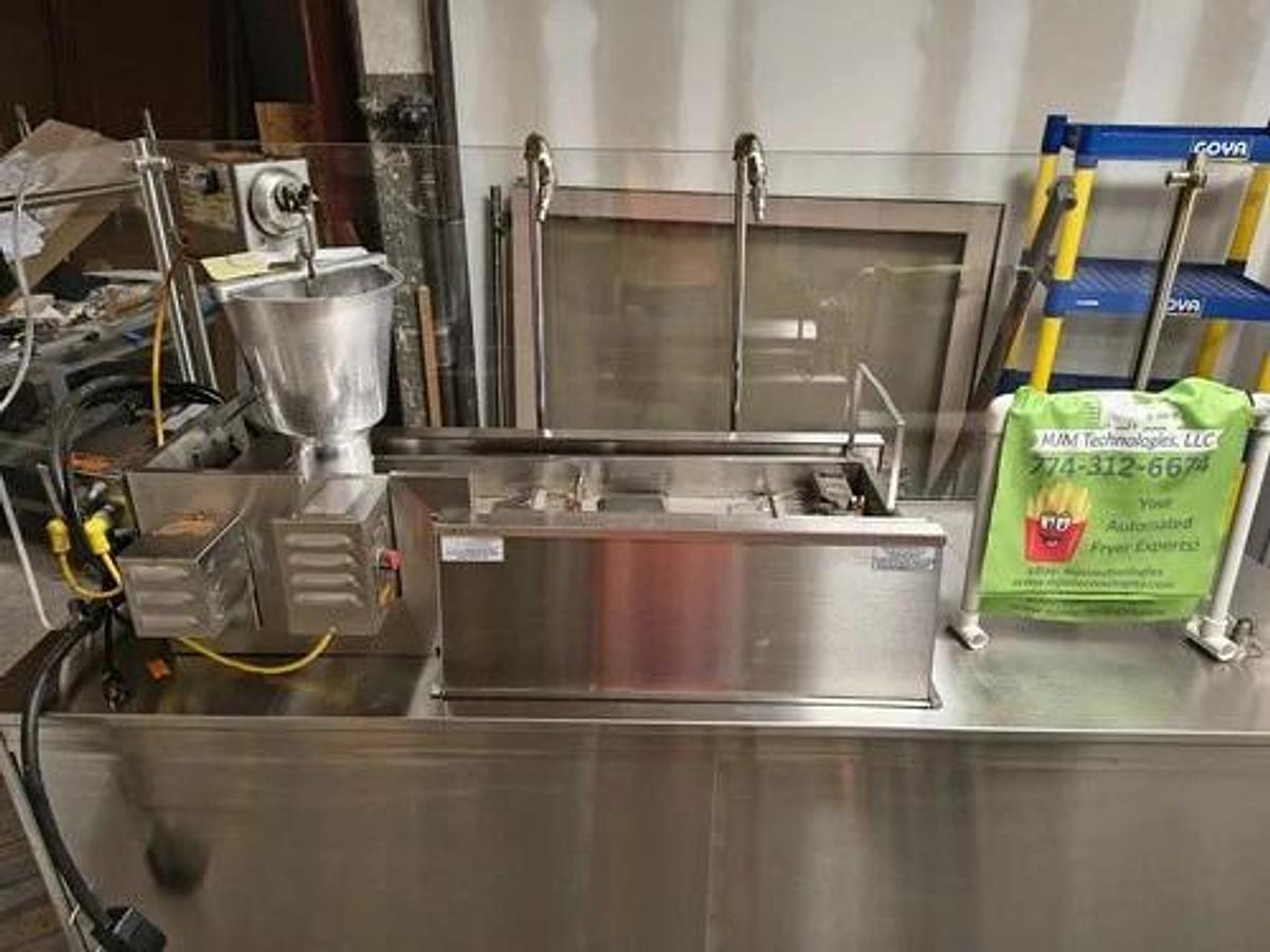 Used Lil Orbits Donut Machine Maker ~ W/ Cart, Hood & Fryer Ready to ROLL Doughnut! - VENTLESS SYSTEM
