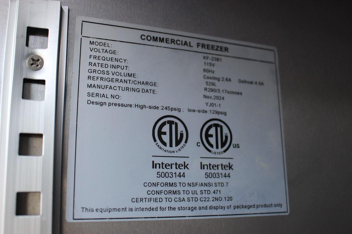 Used Kalifon Stainless Steel Single Door Refrigerator KR-23B1- Scratch & Dent -26.9" - SEE VIDEO