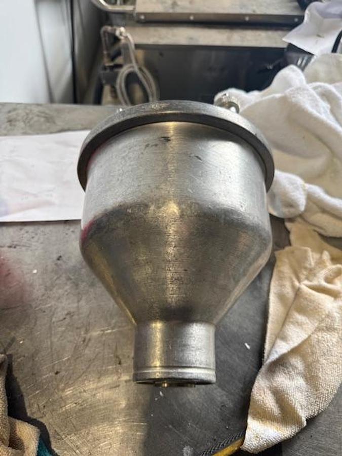 Used Belshaw mini donut add on hopper 1  9/16"