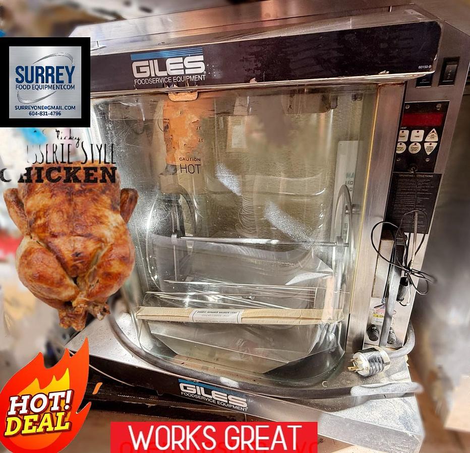 Used GILES MODLE RT5 CHICKEN ROTISSERIE