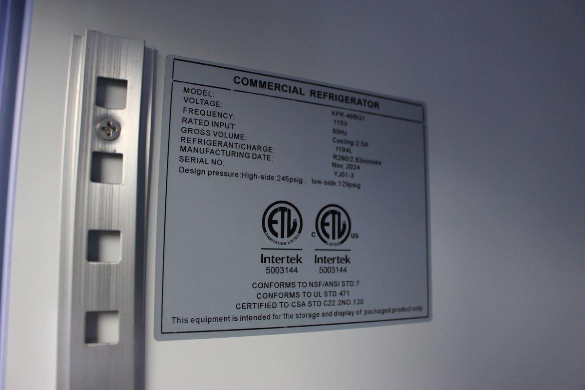 Used Commercial 54" 2 Door Merchandiser Refrigerator 43 cu. ft. - Scratch & Dent Model: KPR-49BG -SEE VIDEO