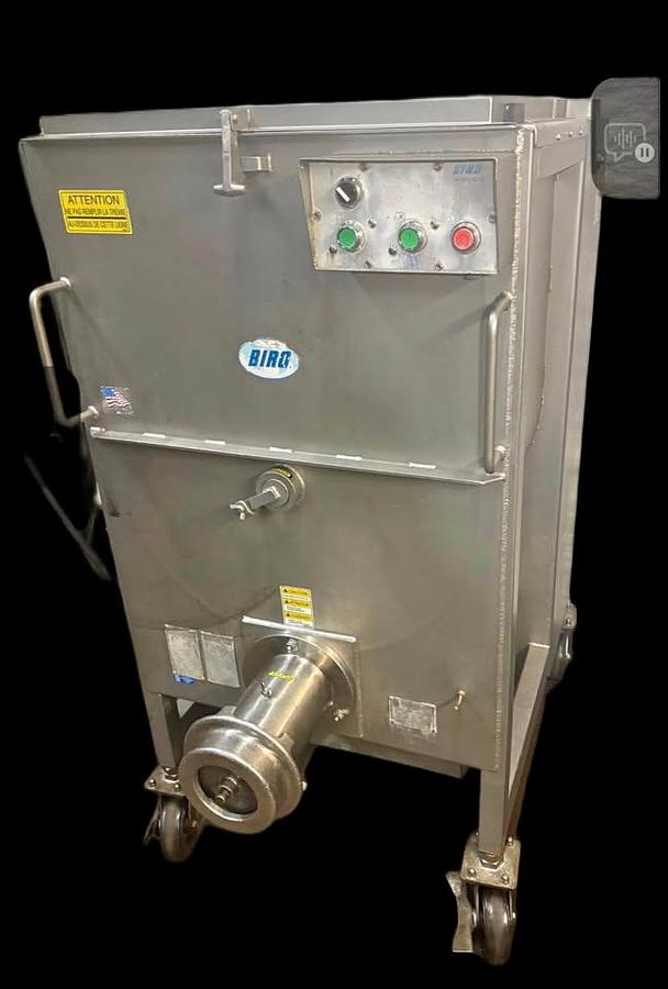Used Heavy duty meat grinder BIRO AFMG 52 -4  - 400 lb hopper