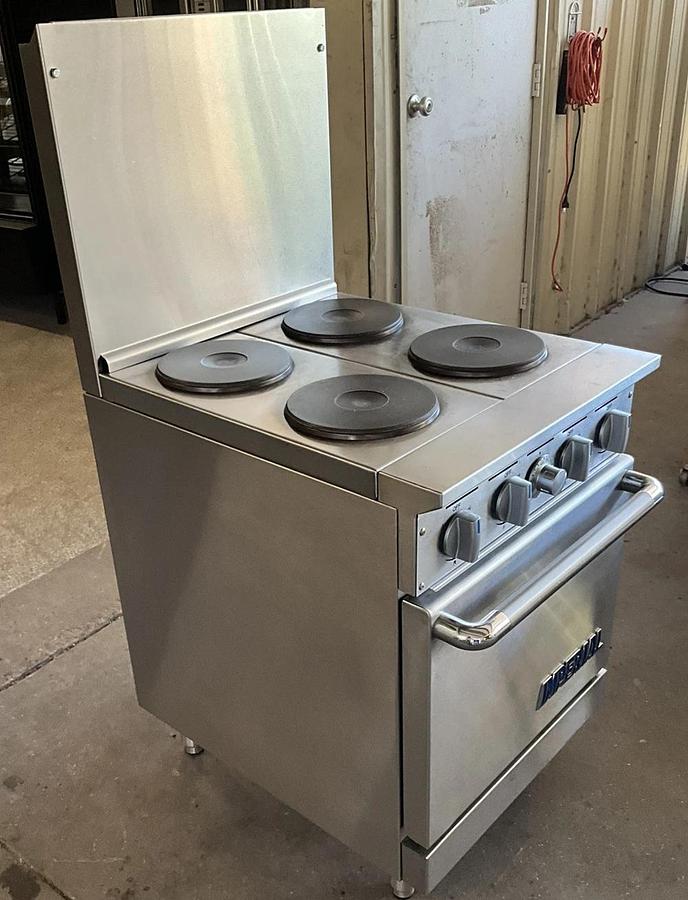 Used Imperial IR-4-E 24" commercial 4 Element Electric Range w/ Standard Oven