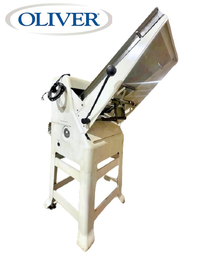 Used Oliver 797-32NC 1/2" Commercial Bread Slicer on Castors 120V