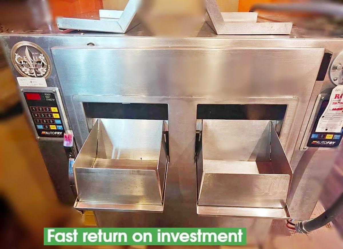 Used Double AutoFry Ventless Grease Fryer - huge profit maker