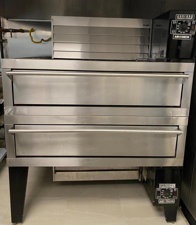 Refurbished Garland double air deck pizza ovens -