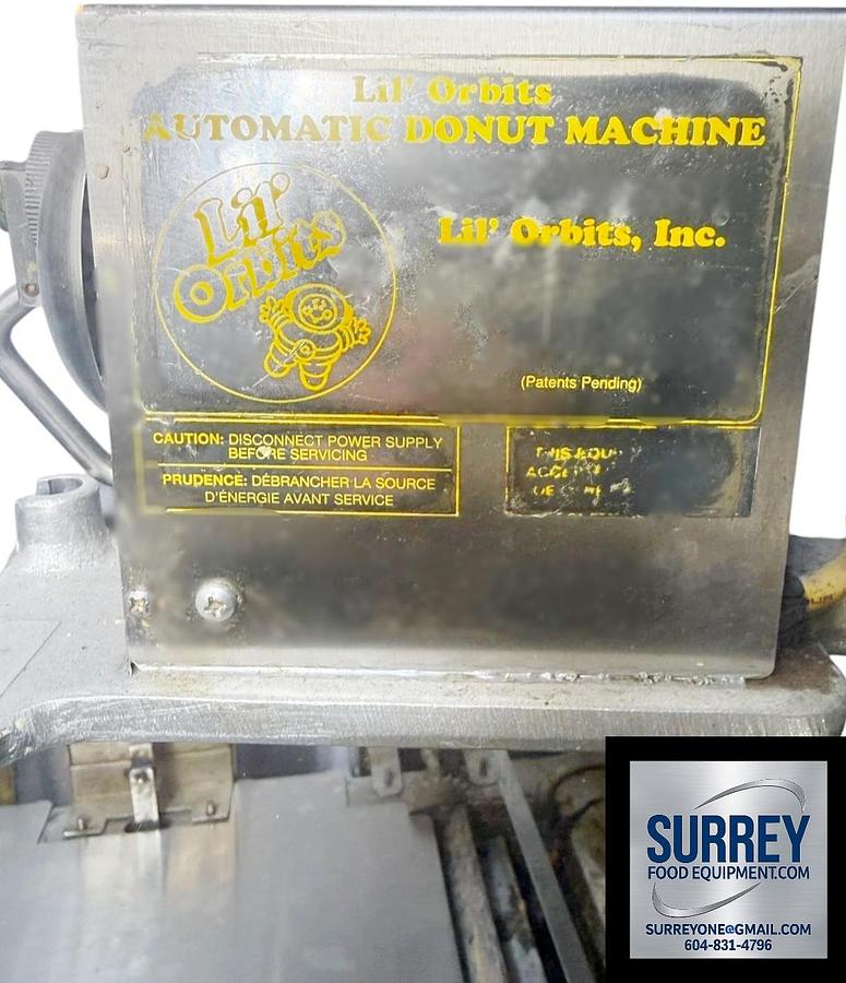 Used Lil’ Orbits SS2400 Mini Donut Machine w/ Cart Hood Fryer SS1200 - HUGE PROFIT MAKER