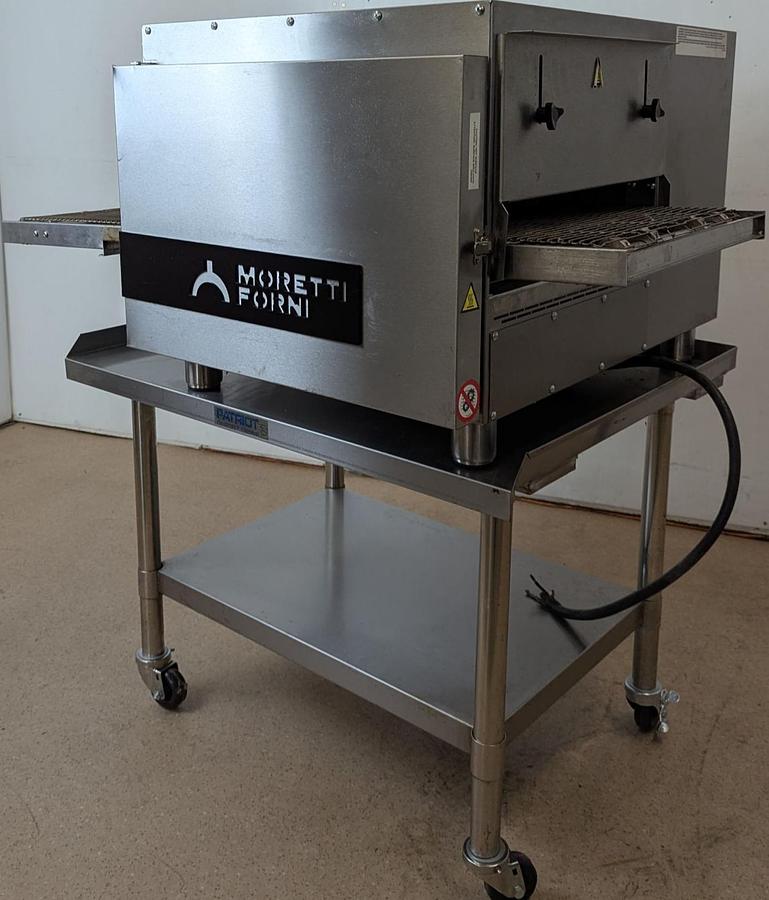 Used Moretti-Forni-T64EULV-Electric-Conveyor-Pizza-Oven-W-Stand
