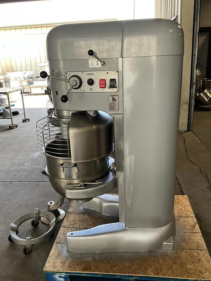 Used Hobart 80qt Dough mixer M802 Pizza Bakery Planetary Floor Mixer Bowl 80qt hook