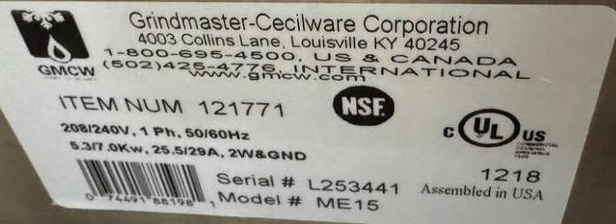 Used Cecilware electric hot water boiler - 15 GALLONS