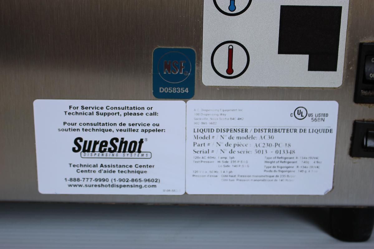 Used Sureshot AC30 Milk Liquid Dispenser-