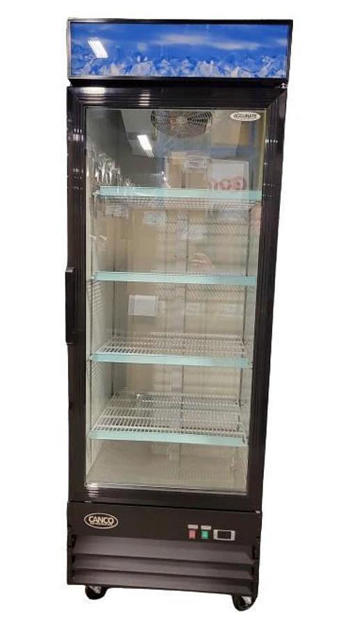 Used Canco MR-648 Single Swing Door Display Refrigerator -WARRANTY