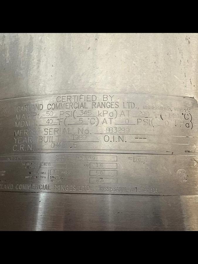 Used Garland 30 Gallon Electric Tilting Steam Kettle