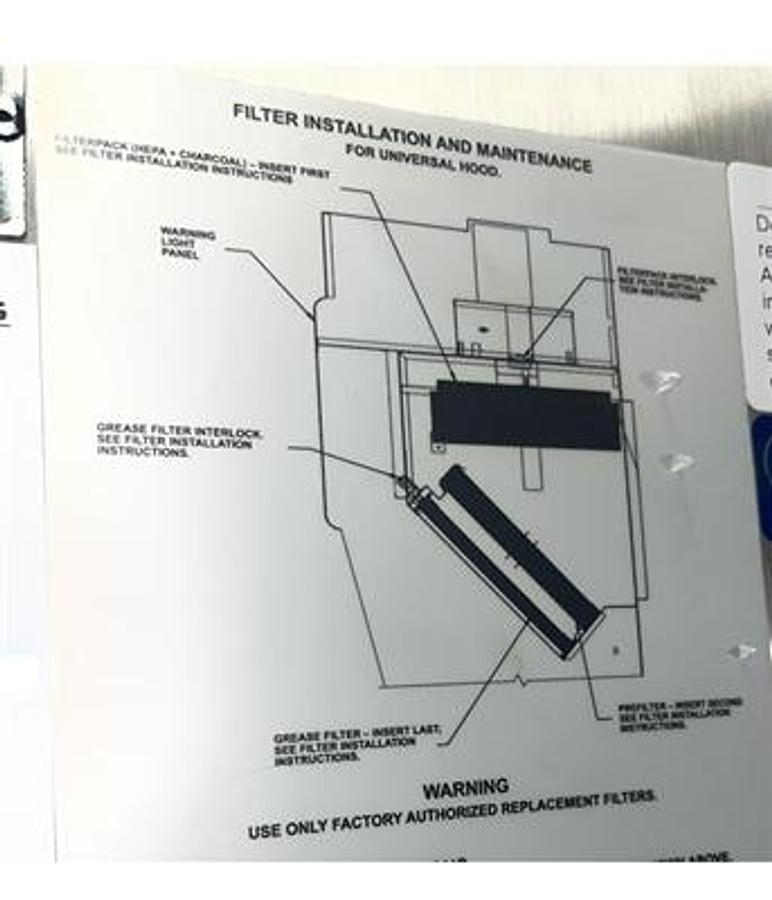 Used Ventless - Wells WVG-136 Ventless Griddle with built-in Hood