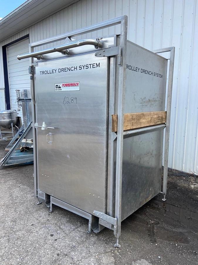 Used Powerdrench Cabinet Model: 2000 Trolley drench system