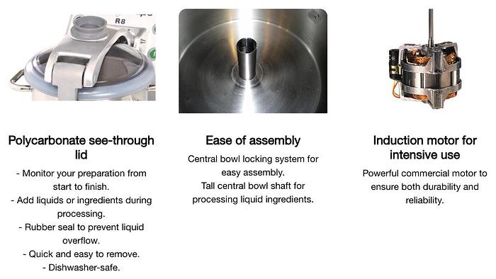 Robot Coupe - Vertical Food Processor 8 L SS Bowl - R8