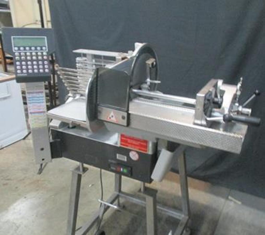 Used Bizerba A 404 Slicer Stacker - on stand - works great