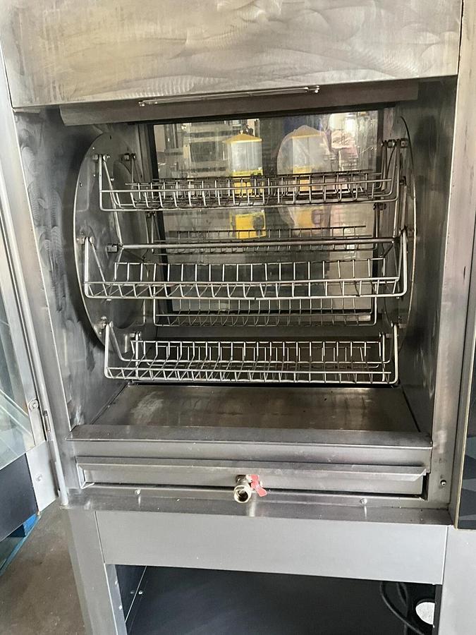 Used Fri-Jado TDR7-P Single Stack Rotisserie Oven with stand Chicken Frijado N