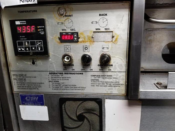 Used Middleby Marshal PS570 Gas double stacked conveyor pizza ovens