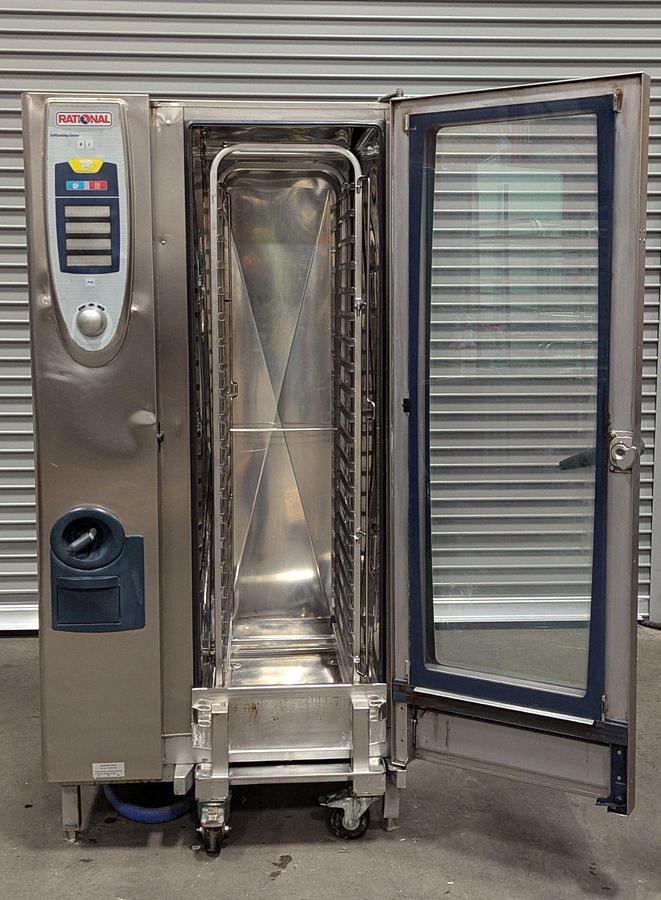 Used Rational SCC201 Electric Selfcooking Center Electric 20 pan Combi Oven