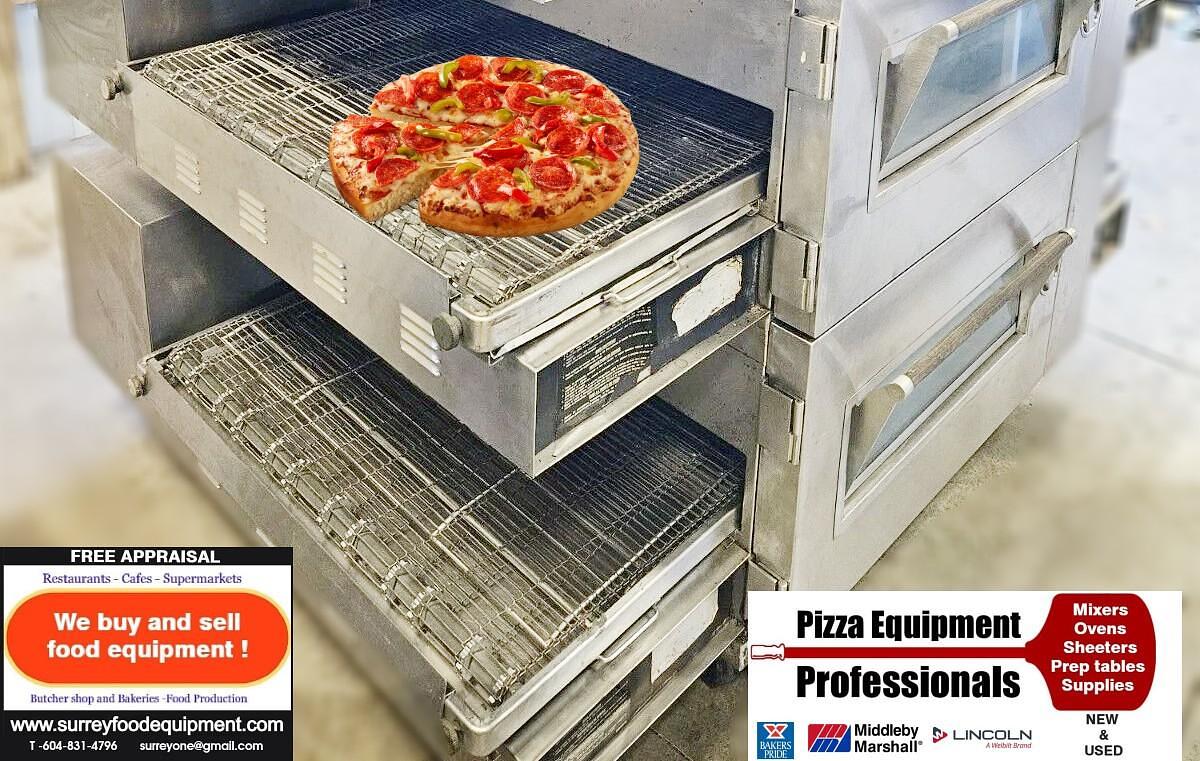 Used Lincoln - 1600 Pizza Conveyor Double Stack Oven - near new - WARRANTY