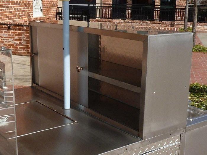 Mobile Hot Dog Cart Trailer Food Concession Vending Kiosk Stand