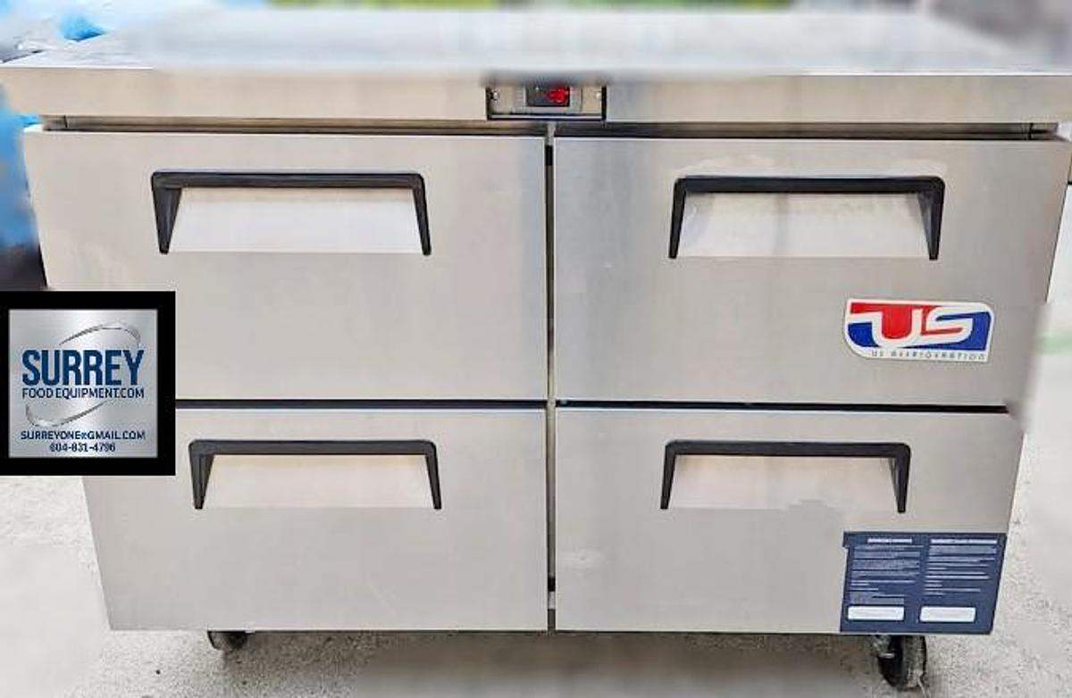 Used Commercial 4 Drawer Work Top Freezer 48"