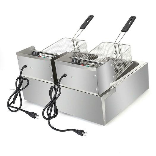 DOUBLE ELECTRIC COUNTER TOP DEEP FRYER